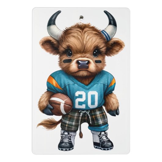 Kühe und Fußball Mini Klemmbrett (Rückseite)