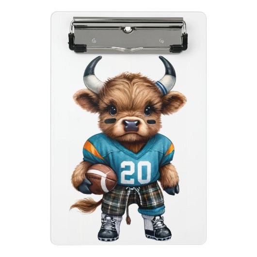 Kühe und Fußball Mini Klemmbrett (Vorderseite)