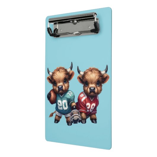 Kühe und Fußball Mini Klemmbrett (Gewinkelt2)