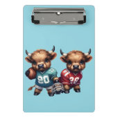 Kühe und Fußball Mini Klemmbrett (Vorderseite)