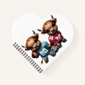 Kühe und Fußball Notizblock (Vorderseite)