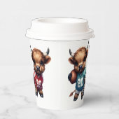 Kühe und Fußball Pappbecher (Rechts)