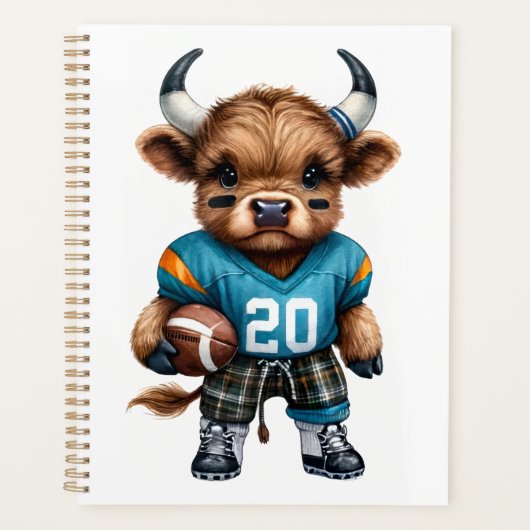 Kühe und Fußball Planer (Vorderseite)