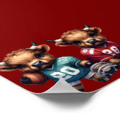 Kühe und Fußball Poster (Ecke)