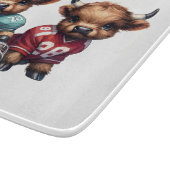 Kühe und Fußball Schneidebrett (Ecke)