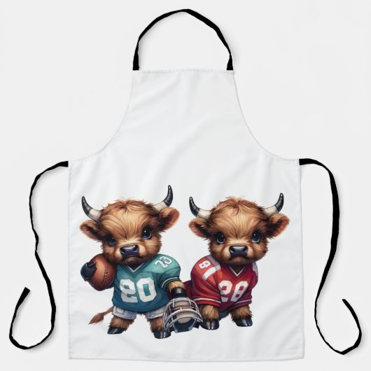 Kühe und Fußball Schürze (Vorderseite)