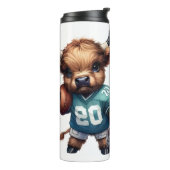 Kühe und Fußball Thermosbecher (Nach links gedreht)