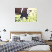Kühe und Kalb Leinwanddruck (Insitu (Schlafzimmer))