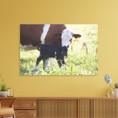Kühe und Kalb Leinwanddruck (Insitu (Wohnzimmer))