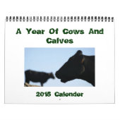 Kühe und Kälber - Kalender 2015 (Titelbild)