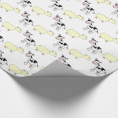 Kühe und Schafe Geschenkpapier (Ecke)