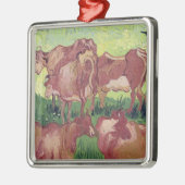 Kühe Vincent van Goghs |, 1890 Silbernes Ornament (Links)