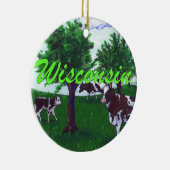 Kühe von Wisconsin Keramikornament (Rechts)