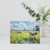 Kühe Weiden am Havel Postkarte (Stehend Vorderseite)