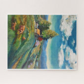 Kühe weiden, entfernte Hügel Puzzle (Horizontal)