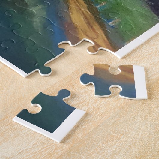 Kühe weiden, entfernte Hügel Puzzle (Seite)