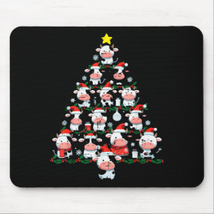 Kühe Weihnachtsbaum Xmas Bauernhof Tier Kleinkind Mousepad