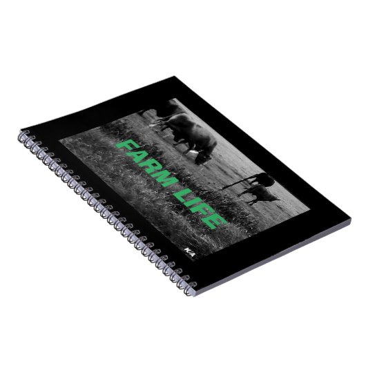 Kuhfamilienspirale Notizblock (Rechte Seite)