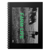 Kuhfamilienspirale Notizblock (Vorderseite)