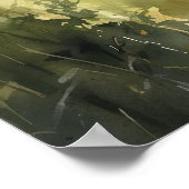 Kuhfarm Animal Art Print Poster (Ecke)