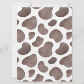 Kuhfarm Boy Baby Dusche Einladung (Rückseite)