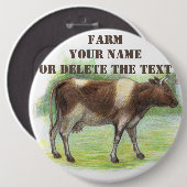 Kuhfarm Button (Vorne & Hinten)