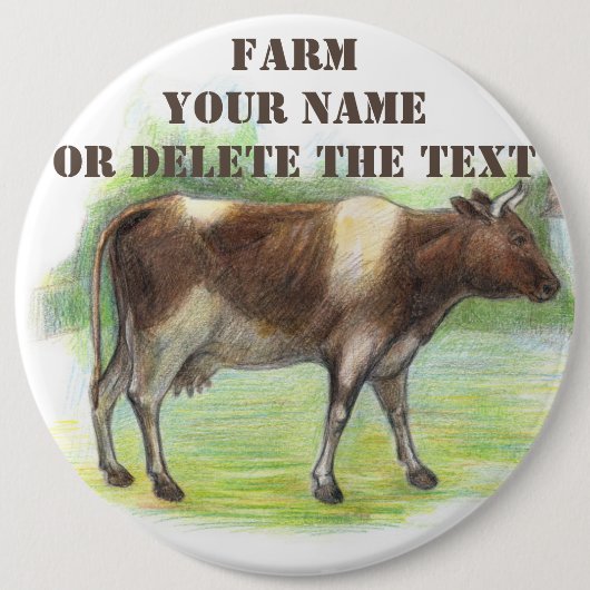 Kuhfarm Button (Vorderseite)
