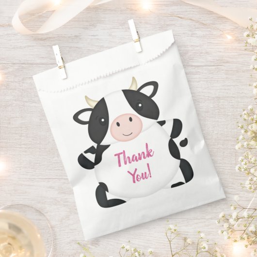 Kuhfarm Geburtstagspartei Geschenktütchen (Ausgeschnitten)