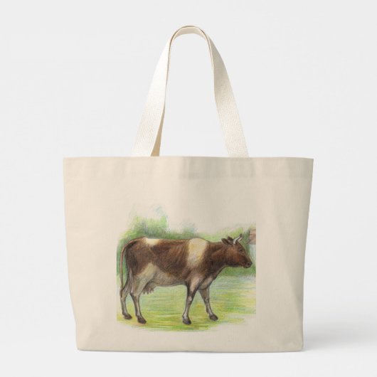 Kuhfarm Jumbo Stoffbeutel (Rückseite)