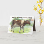 Kuhfarm Karte (Gelbe Blume)