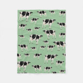 Kuhfarm Tiermuster Fleecedecke (Vorderseite)