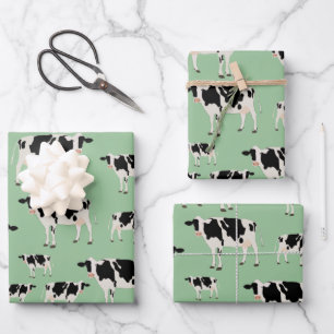 Kuhfarm Tiermuster Geschenkpapier Set