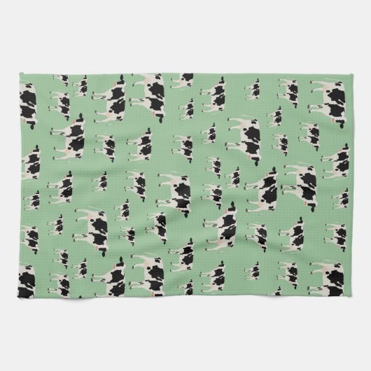 Kuhfarm Tiermuster Geschirrtuch (Horizontal)