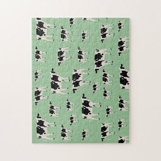 Kuhfarm Tiermuster Puzzle (Vertikal)