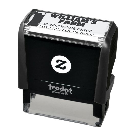 Kuhfarm Unternehmen Einzigartige Niedliche Rücksen Permastempel (Produkt)