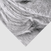 Kuhfarm Vintag Schwarz-Weiß Land Rustikal Seidenpapier (Ausschnitt)