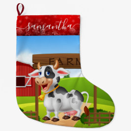 Kuhfarm Weihnachten Strumpf Großer Weihnachtsstrumpf