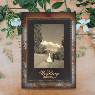 Kuhfell-Cowboy-Country-Western-Hochzeitseinladung Einladung