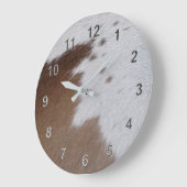 Kuhfell Große Wanduhr (Winkel)