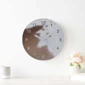 Kuhfell Große Wanduhr (Zuhause)
