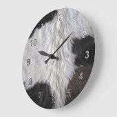 Kuhfell Große Wanduhr (Winkel)