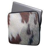 Kuhfell Laptopschutzhülle (Vorderseite Links)