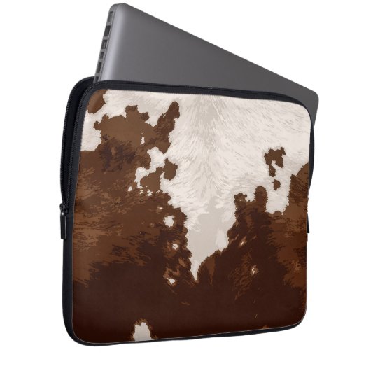 Kuhfell Laptopschutzhülle (Vorne Rechts)