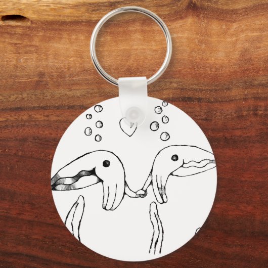 Kuhfisch Schlüsselanhänger (Vorderseite)