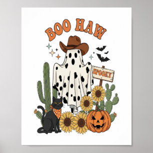 Kuhfleck-Geist Western-Lustiges Halloween Poster