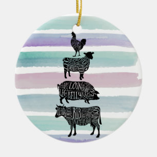 Kuhfleisch Fleisch von Hühnerfleisch von Kühen,  Keramik Ornament