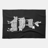 Kuhfleisch Fleisch von Hühnerfleisch von Kühen, Sc Geschirrtuch (Horizontal)