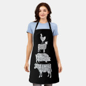 Kuhfleisch Fleisch von Hühnerfleisch von Kühen, Sc Schürze (Getragen)