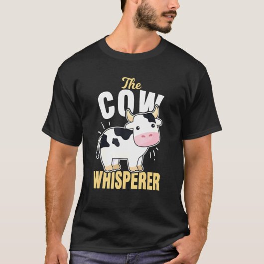 Kuhflüsterer Bauer Metzger und Melker T-Shirt (Vorderseite)