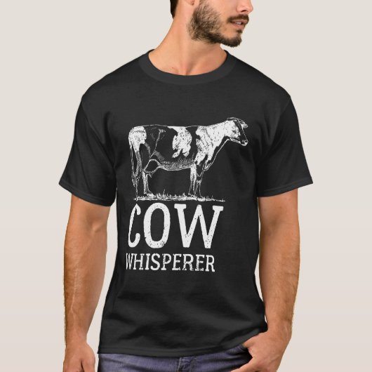 Kuhflüsterer Farmer White T-Shirt (Vorderseite)
